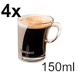 4x Senseo Tasse en verre Design (verre opale), 150 ml