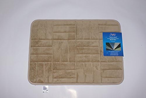 Spa Quality luxury Bath Mat with Memory Foam Collection (Taupe, 17 inch x 24 inch)