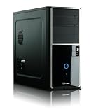 Enermax VOSTOK ECA3120-BS - Tour midi - ATX - pas d alimentation ( PS/2 ) - noir, argenté(e) - USB/Audio