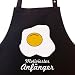 MOTIVIERTER ANF�NGER - Kochsch�rze, Grillsch�rze, Latzsch�rze mit verstellbarem Nackenband und Seitentasche