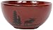 Dennis East International 25657 Woodland Moose Stoneware Bowl, 6-Inch