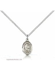 St. Dymphna Small Sterling Silver Medal