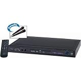 AEG DVD 4536 DVD-Player (CD-Ripping, Karaoke-Funktion, 2 x Mikrofon, MMC/SD/MS-Kartenslot, S-Video, Koaxial Digital-Ausgang, USB 2.0) schwarz