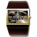Christian Audigier Unisex-Armbanduhr Analog Leder braun TWC509