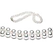 Double Strand 17-18 Inch 6.5-7mm White Freshwater Cultured Pearl Necklace
