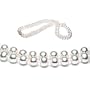 AugustinaJewelry Double Strand 17-18 Inch 6.5-7mm White Freshwater Cultured Pearl Necklace