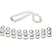 Double Strand 17-18 Inch 6.5-7mm White Freshwater Cultured Pearl Necklace