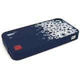 「SP353:和彩美「ふるる」:iPhone4S/4用柔装飾カバー (透し重ね桜に兎)_「和柄 透かし」「和柄 シリコンケース」「iPhone ソフトケース」」の画像