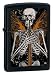 Zippo Lighter - Harbinger of Doom Skull Logo, Black Matte
