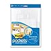 Post-it Wall Pockets, Multiple Sizes, Clear with Dots, 3-Pack