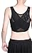 Breathable Super Flat Les Lesbian Compression 3 Rows Central Clasp Chest Binders (Large, Black)