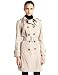 London Fog Womens Petite Size Feminine Trench Coat, Toffee, Large