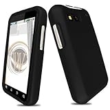 Black Rubberized Hard Case for Motorola Defy (MB525)