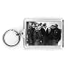 A Lancaster Bomber Crew (b/w photo) by English Photographer - Acrylic Keyring - Art247 - Standard Size