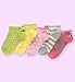 5 Pairs of Cotton Rich Assorted Trainer Liner Socks