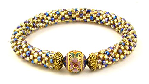 Beads East Cloisonne Bead Crochet Bracelet Kit