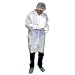 Enviroguard GammaGuard CE Sterile Frock, Disposable, Tunnelized Elastic Wrists, White, 2X-Large (Case of 50)