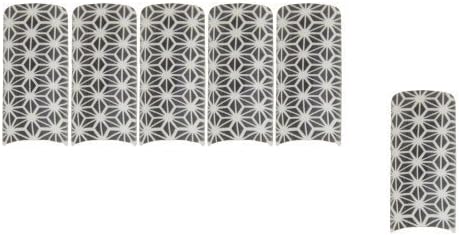 nail perfection 70 BLACK &amp; WHITE PSYCHO-DELIC NAIL TIPS by Nail Perfection