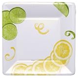 Caspari Set of 2 With A Twist Set of 16 Paper Square Salad Plates