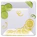 Caspari Set of 2 With A Twist Set of 16 Paper Square Salad Plates