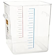 Rubbermaid Commercial Products FG632200CLR 22-Quart Carb-X Space Saving Container