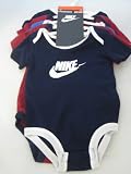Nike Girl & Boy Lap Shoulder Bodysuit Infant 5 PCS with Different Colors One Set 3-6 Months New (0030)