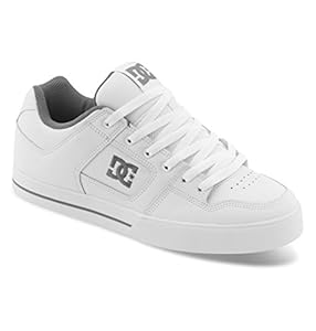 DC Men's Pure Action Sports Shoe,White/Battleship/White,15 M US