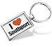 Keychain "I Love Southport" region: North West England, England - Hand Made, Key chain ring