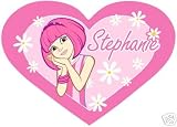 Lazy Town Stephanie Pink Heart Rug matches duvet OFFICIAL