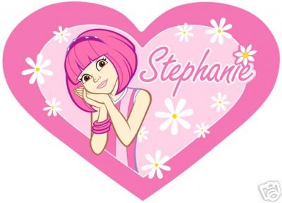 Lazy Town Stephanie Pink Heart Rug matches duvet OFFICIAL