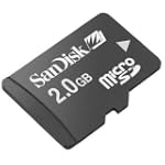 SanDisk 2GB MicroSD / TransFlash Card w/SD Adapter camcorder