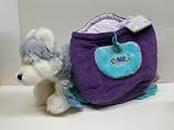 Webkinz Husky with Purple Backpack Carrier