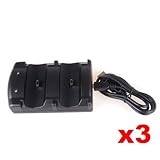 Neewer 3x Dual USB 2 Charge Charger Dock for Sony PS3 Controller