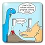 Rich Diesslins Funny General - Editorial Cartoons - Dinosaur Failed Volcano Offsets Program - Light Switch Covers - double toggle switch