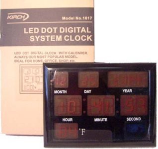 Scoreboard 18x12 Digital System Clock