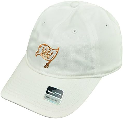 NFL Reebok Women Tampa Bay Buccaneers White Gold Clip Buckle Hat Cap Rbk Bucs