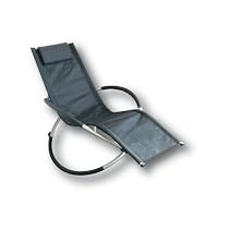Proteam MF1121 - Moon Rocker Black Textiline indoor / outdoor garden chair