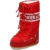 Tecnica Moon Boot Women's Nylon Winter Boot,Red,35-38 EU (3-6.5 M US Women's)
