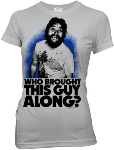 Hangover, The - Who Brought This Guy Along Js Womens / Juniors T-Shirt In Grey, Size: Large, Color: Grey