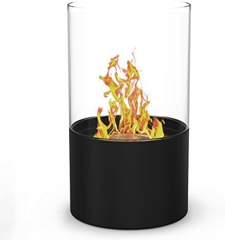 Elite Flame Collin Table Top Firepit Bio Ethanol Ventless Fireplace in Black by Elite Flame