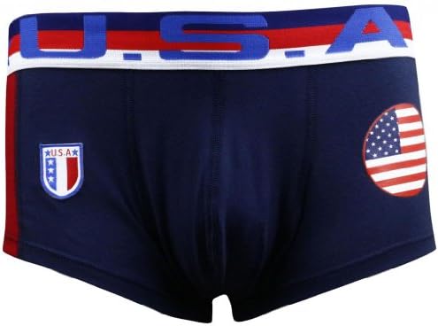 Chaperone The United States Mens Cotton Nice Underwear Boxers - Black M