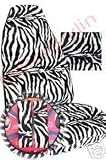 Zebra Front Seat Covers Steering Wheel Cover Shoulder Pads