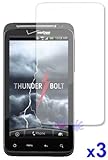 HTC ThunderBolt Crystal Clear Screen Protector ( 3 Pack )