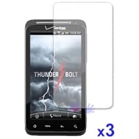 HTC ThunderBolt Crystal Clear Screen Protector ( 3 Pack )