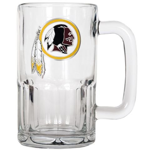 Washington Redskins Large Glass Beer Mug