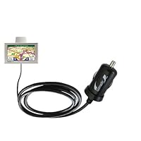 Gomadic Intelligent Compact Car / Auto DC Charger for the Garmin Nuvi 680 - 2A / 10W power at half the size. Uses Gomadic TipExchange Technology
