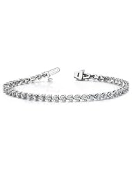 4.50 ct Ladys Round Cut Diamond Bracellet In 18 Karat White Gold