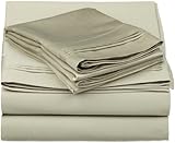 IMAGE OF Luxor Treasures 600 Thread Count Solid Sheet Set, Twin Extra Long, Sage