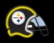 Pittsburgh Steelers Neon Helmet
