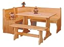 Solid Wood Kitchen Corner Breakfast Nook - Unfinished